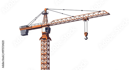 Large Construction Crane Metal Structure.