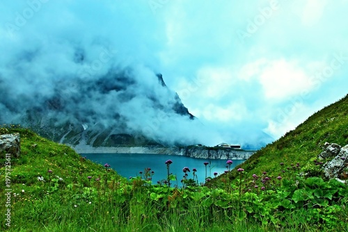 Austrian Alps - view of the lake Lunersee