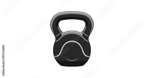 Black Kettlebell Fitness Weight Equipment.