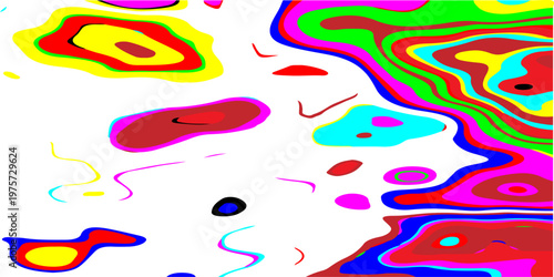 abstract contours and hypnotic fluid patterns vibrant psychedelic liquid waves flowing through a surreal neon dreamscape with dynamic