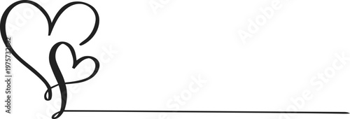 Elegant intertwined hearts a symbol of love and connection perfect for romantic designs wedding invitations and Valentines Day