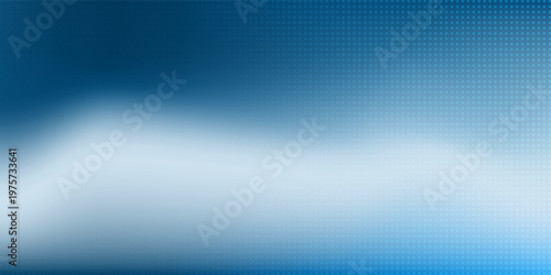 Blurry abstract background with a soft gradient blending deep blue into white dotted 3D pattern on the right. Minimalist and modern design, ideal for presentations, banners or digital user interfaces.