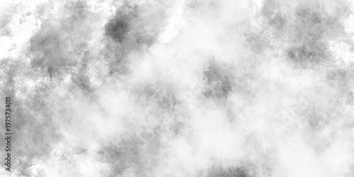 Abstract Black grey Sky with white cloud. Monochrome black and white ink effect watercolor and silver ink and watercolor background. Abstract grunge grey shades watercolor with marbled texture. 