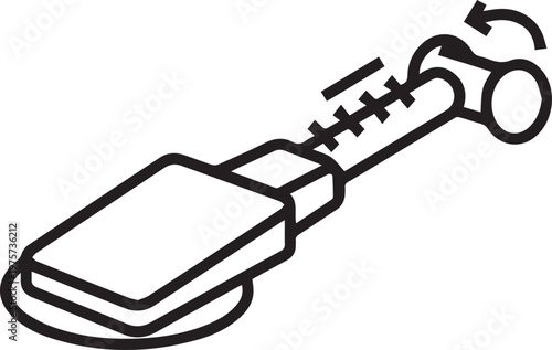 pottery wheel foot with adjustable pedal