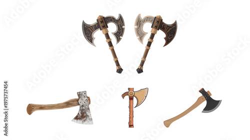 Parashu axe traditional weapon illustration simple vector design ancient tool concept historical cultural symbol sharp blade clean minimal style