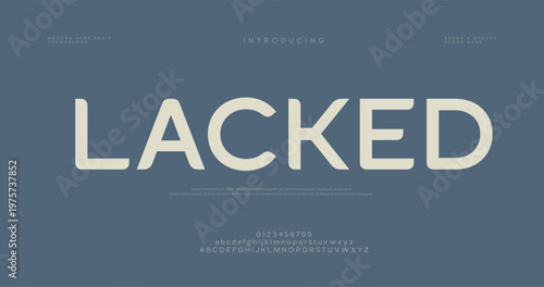 The word Lacked on a blue background with white text