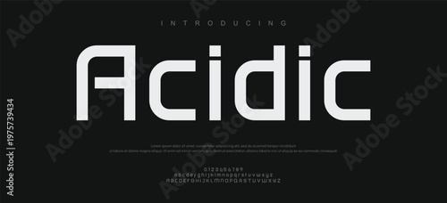 Introducing Acidic Font Typography Design