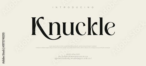 Introducing Knuckle Font Typeface Design