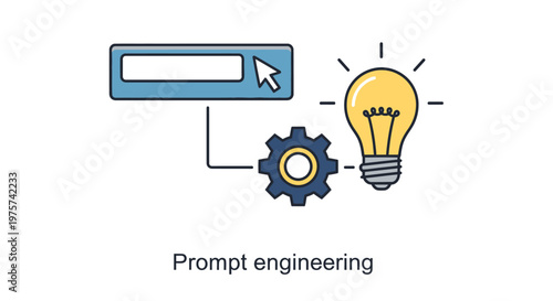 Conceptual illustration of an idea being formulated and processed digitally