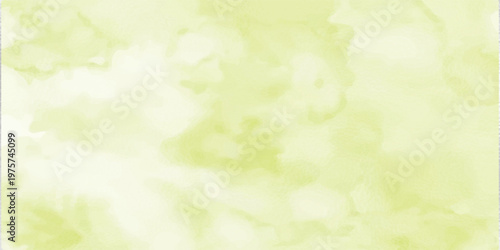 Abstract Lime Green watercolor on white background whit glass