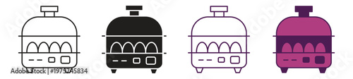 Egg incubator icon set , vector illustration.