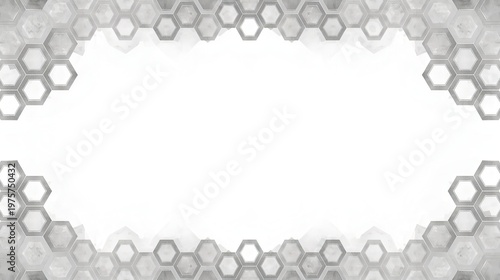 水彩和風の雰囲気を楽しむ亀甲グレーフレーム