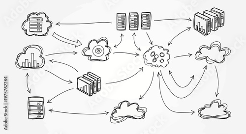 Cloud computing network diagram