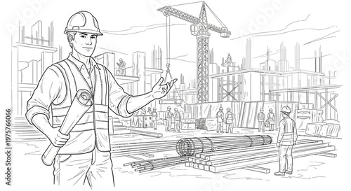 construction worker on a building site
