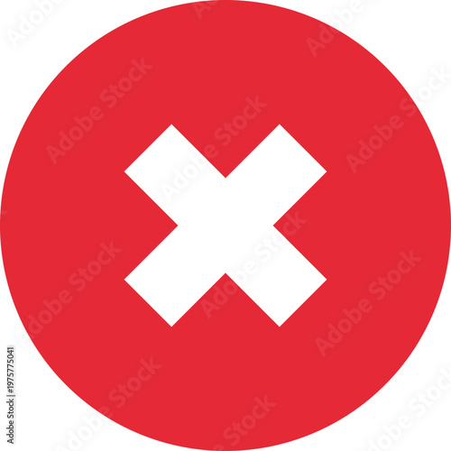 Red Cross Mark Icon