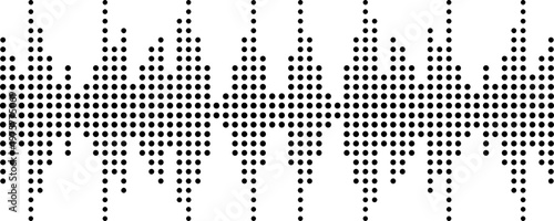 Abstract Sound Wave Pattern