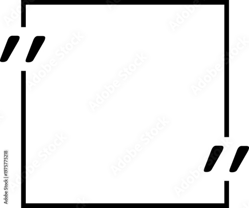 Empty Quote Box Graphic