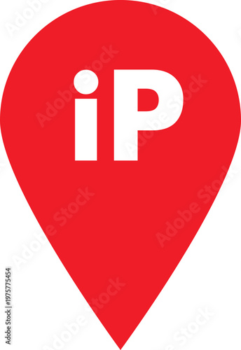 Red Location Pin with IP