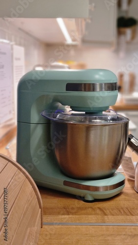 Modern Stand Mixer on Kitchen Counter in Home Interior