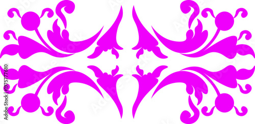 Floral pattern. wood carving pattern