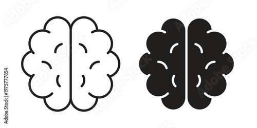 Brain icon for web and application. EPS10