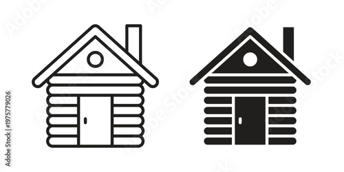 Cabin icon for web and application. EPS10