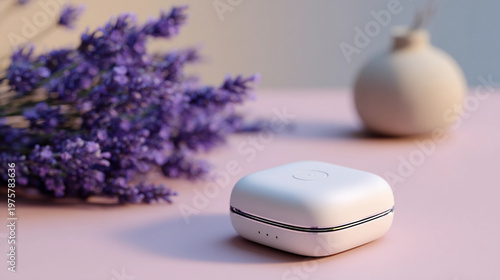 lavender soap and lavender flowers