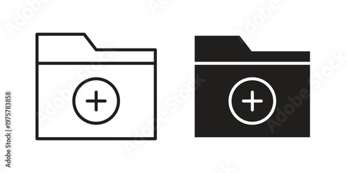 Create folder icon for web and application. EPS10