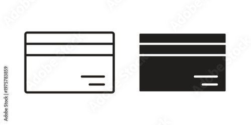 Credit card icon for web and application. EPS10