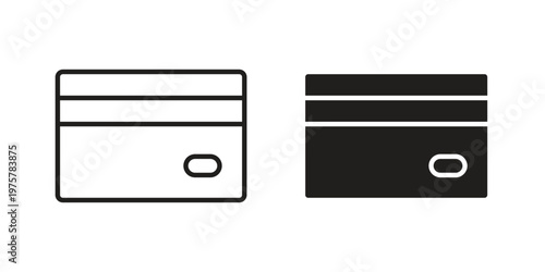 Credit card icon for web and application. EPS10