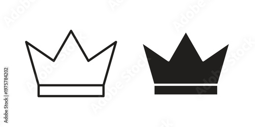 Crown icon for web and application. EPS10