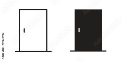 Door icon for web and application. EPS10