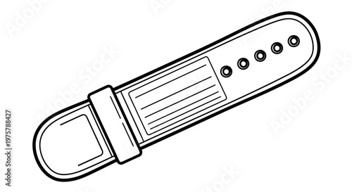 Detailed illustration of a seatbelt.