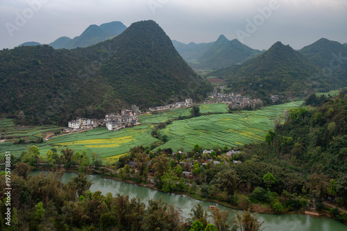 Jiulong Waterfalls in Luoping County in Yunnan, China
