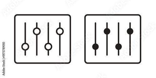 Filter Control icon for web and application. EPS10