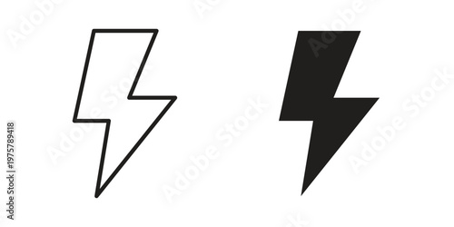 Flash icon for web and application. EPS10