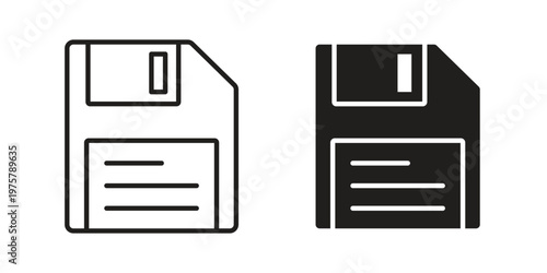 Floppy disk icon for web and application. EPS10