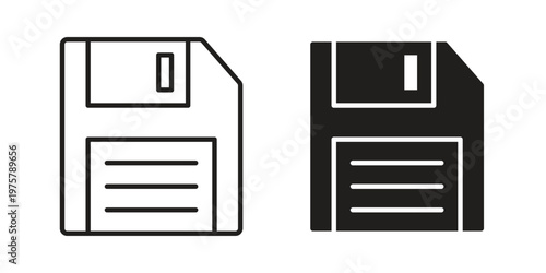 Floppy disk icon for web and application. EPS10