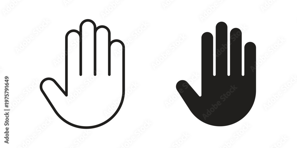 Obraz premium Hand icon for web and application. EPS10