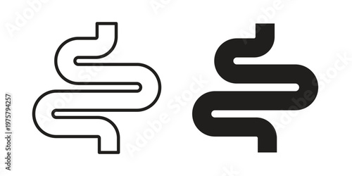 Intestine icon for web and application. EPS10