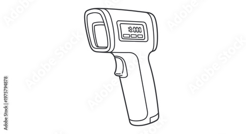 Infrared Thermometer Gun Device.