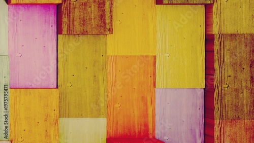 Colorful painted wooden planks abstract background texture