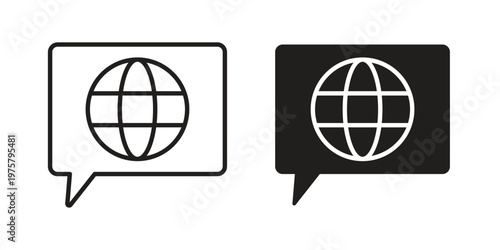 Language icon for web and application. EPS10