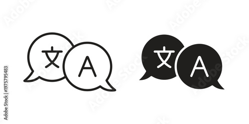 Language icon for web and application. EPS10