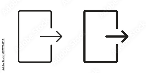 Log out icon for web and application. EPS10