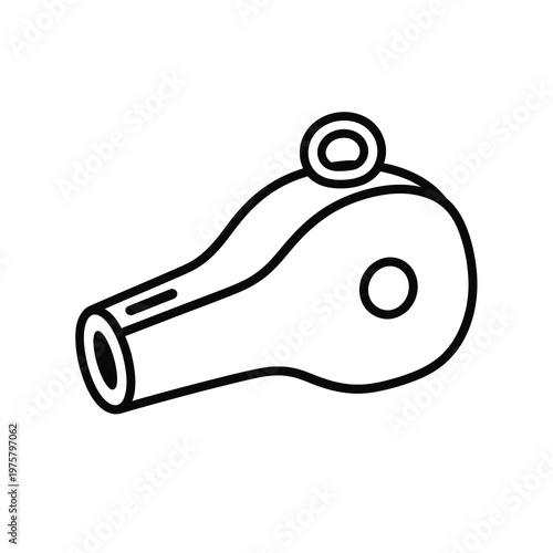 Vector of a mechanical part with holes and a circular connector