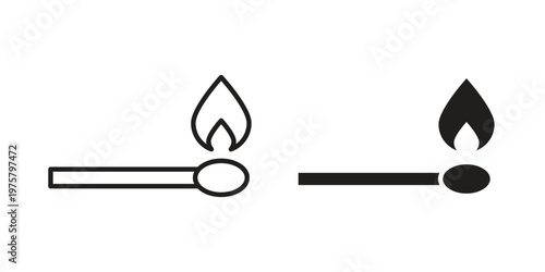 Matches icon for web and application. EPS10