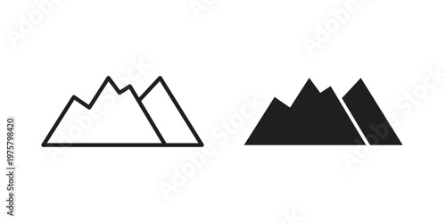 Mountain icon for web and application. EPS10