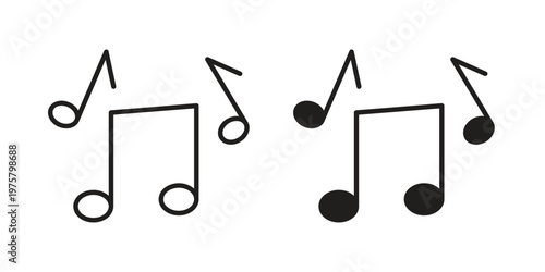 Tableau sur toile Music note icon for web and application. EPS10
