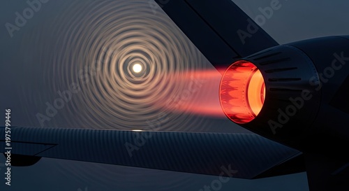 Laser beam cutting through metal sheet.